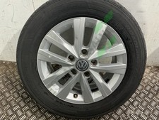 2012 VOLKSWAGEN TRANSPORTER 16" ALLOY WHEEL AND TYRE 205/65/16 7E0601025N