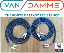 Van Damme Blue Series Studio 2x2.5mm Speaker Cable pair / single HQ banana plugs