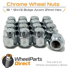 Wheel Nuts (16) 12x1.5 Chrome