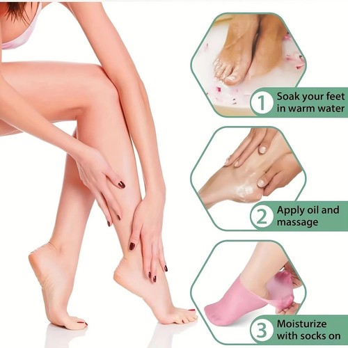 2pcs silicone foot - silicone, socks