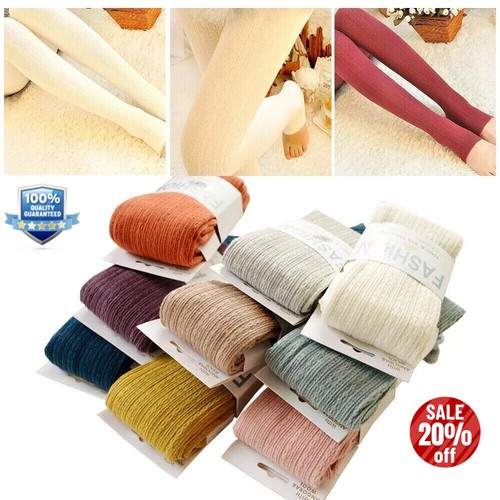 New yarn knitted footed tights - yarn,