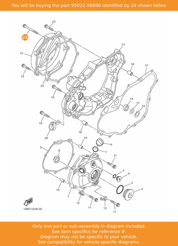 Yamaha bolt flange - yamaha, bolt,