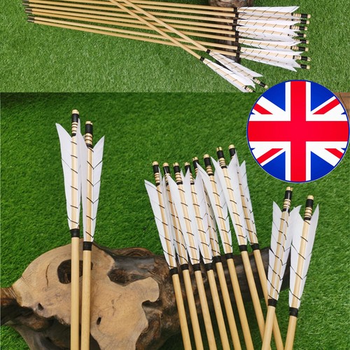 12x archery wooden arrows - 12x, 32"