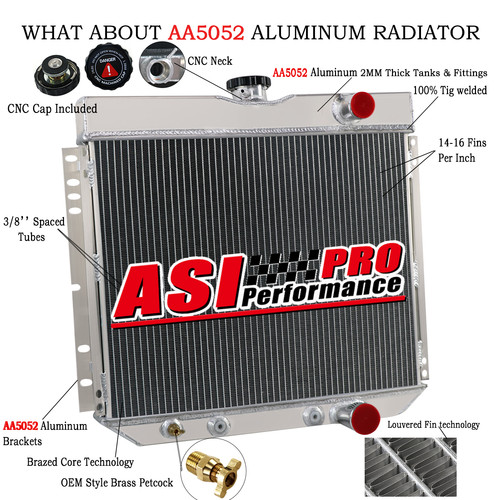 Row aluminium radiator - aluminium,