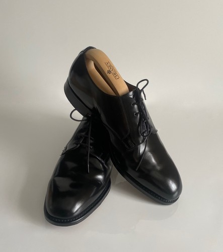 Cheaney black leather derby - cheaney,