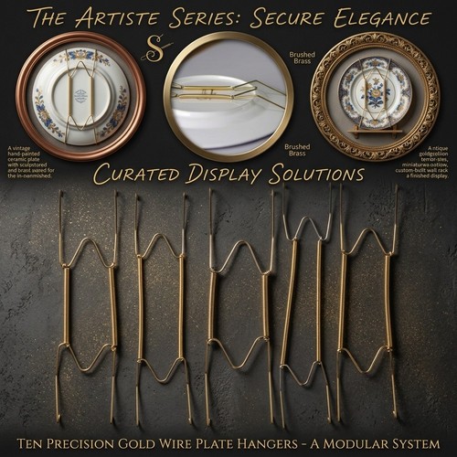Wire plate hangers - plate, wall