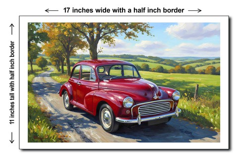 1956 morris minor - morris, 11x17