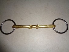 Neue Schule Tranz Angled Lozenge Loose Ring Bradoon Bit size 152mm or 6" 14mm