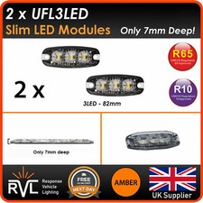 PAIR OF 12V/24V 3LED SLIM FLAT