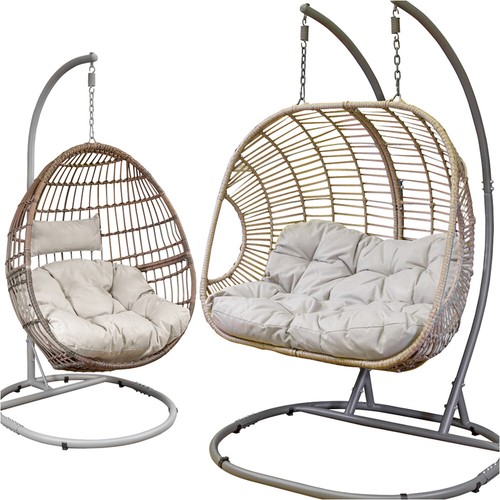 2pc garden hanging egg chair - 2pc,