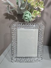 Waterford Crystal Lismore Leady Crystal 5 X 7 Photo Frame with new backing