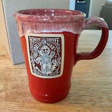 Deneen Pottery Bones Coffee Gingerbread Man Red Mug 2019   14oz Commuter
