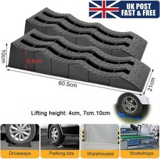 2Pcs 4 Ton Plastic Car Ramp