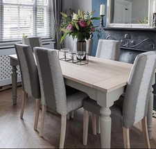 Laura Ashley Dorest Dining Table - Dove Grey