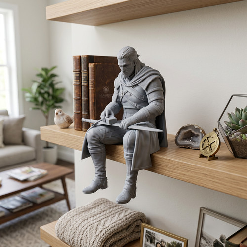 Geralt rivia shelf sitter - geralt,