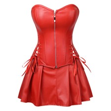 Women Faux Leather Corset
