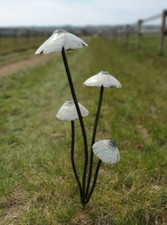 Metal Mushroom Garden Ornament