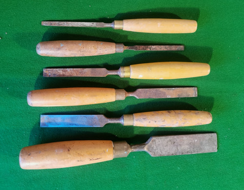 Six vintage cast - steel, w