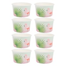 8pcs Useful Dessert Bowls Ice Cream Paper Bowls Disposable Paper Cups Ice Cream