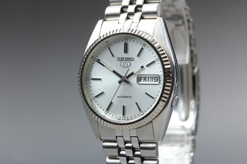 Seiko 7s26 3110 silver 36mm - silver,
