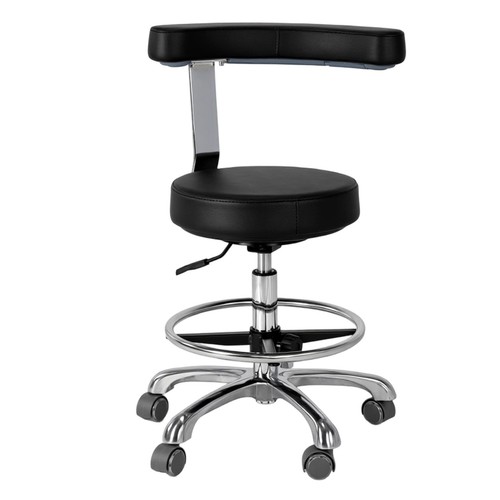 Adjustable rolling stool with - adjustable,