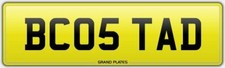 TADS TADDY TADD NUMBER PLATE BC05 TAD ASSIGNMENT INCLUDED COSTA COSTAS 2005 ON