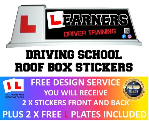 Driving instructor roof box - instructor,