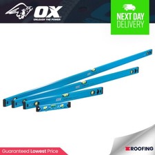 OX Trade 4 Piece Spirit Level Set 600/1200/1800/230mm - Blue (OX-T500404)