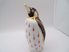 Royal Crown Derby Imari Pattern Penguin Paperweight gold stopper