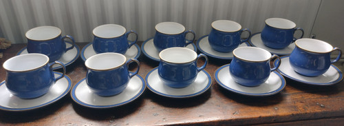 Denby imperial blue tea cup - denby,