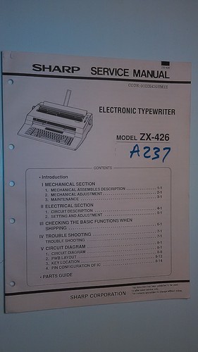 Sharp 426 service manual - sharp,