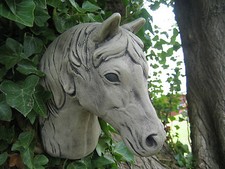 Horse Garden Wall Plaque Stone Ornament
