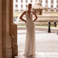 Lace Appliques Mermaid Wedding