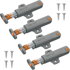 4 Pack Push to Open Door Catches, Self Closing Push Latch, Heavy Duty Push 