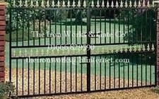 12ft WIDE 6ft TALL SAXON DOUBLE DRIVEWAY WROUGHT IRON GATES BEST SELLER METAL 