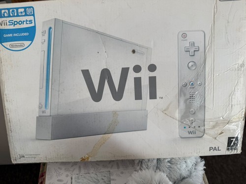 Nintendo wii white pal console - white,