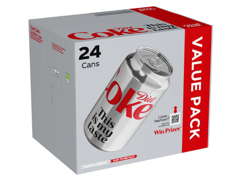 Diet coke can cola box - diet, 330