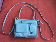 Travelon Blue Suede effect Crossbody Bag Day & Night Bag