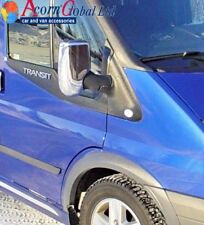 FORD TRANSIT DOOR WING MIRROR CHROME COVERS SET OF 2 2000-2013 MK6 MK7 