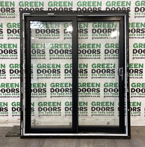 Black sliding patio doors - black,