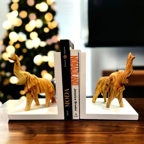 Elephant bookends - elephant,