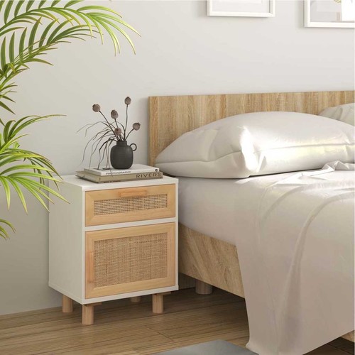 Bedside cabinet white solid - bedside,