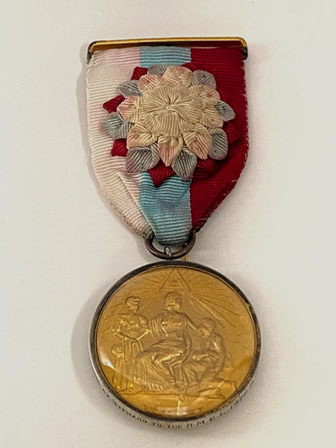 Vintage silver gilt - silver, masonic