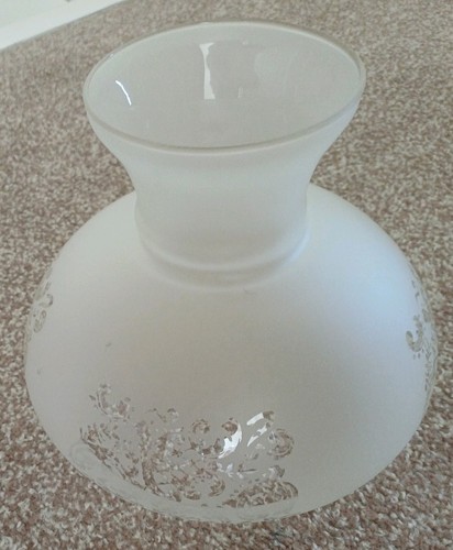 Vintage frosted glass small - glass,