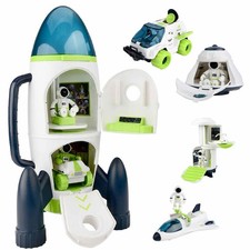 Space Shuttle Toys Odorless Rocket Ship Toys for Boys Spaceship Toy with Lights