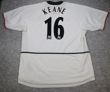 Manchester United Shirt 2XL White Away Kit 2002 2003 Nike Jersey Roy Keane