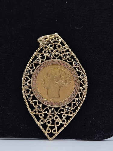 1880 full sovereign - in, 9ct
