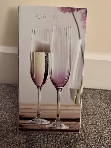 Galway crystal erne flute - galway, set