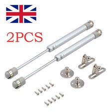 2x Gas Strut Stay Cabinet Door Hinge Lift Up Spring Flap Support 200N 268mm