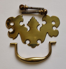 10 x Armac Plate Handles - Solid Brass 89mm 289